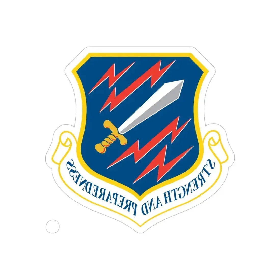 21st Space Wing (U.S. Air Force) REVERSE PRINT Transparent Die-Cut STICKER - The Sticker Space
