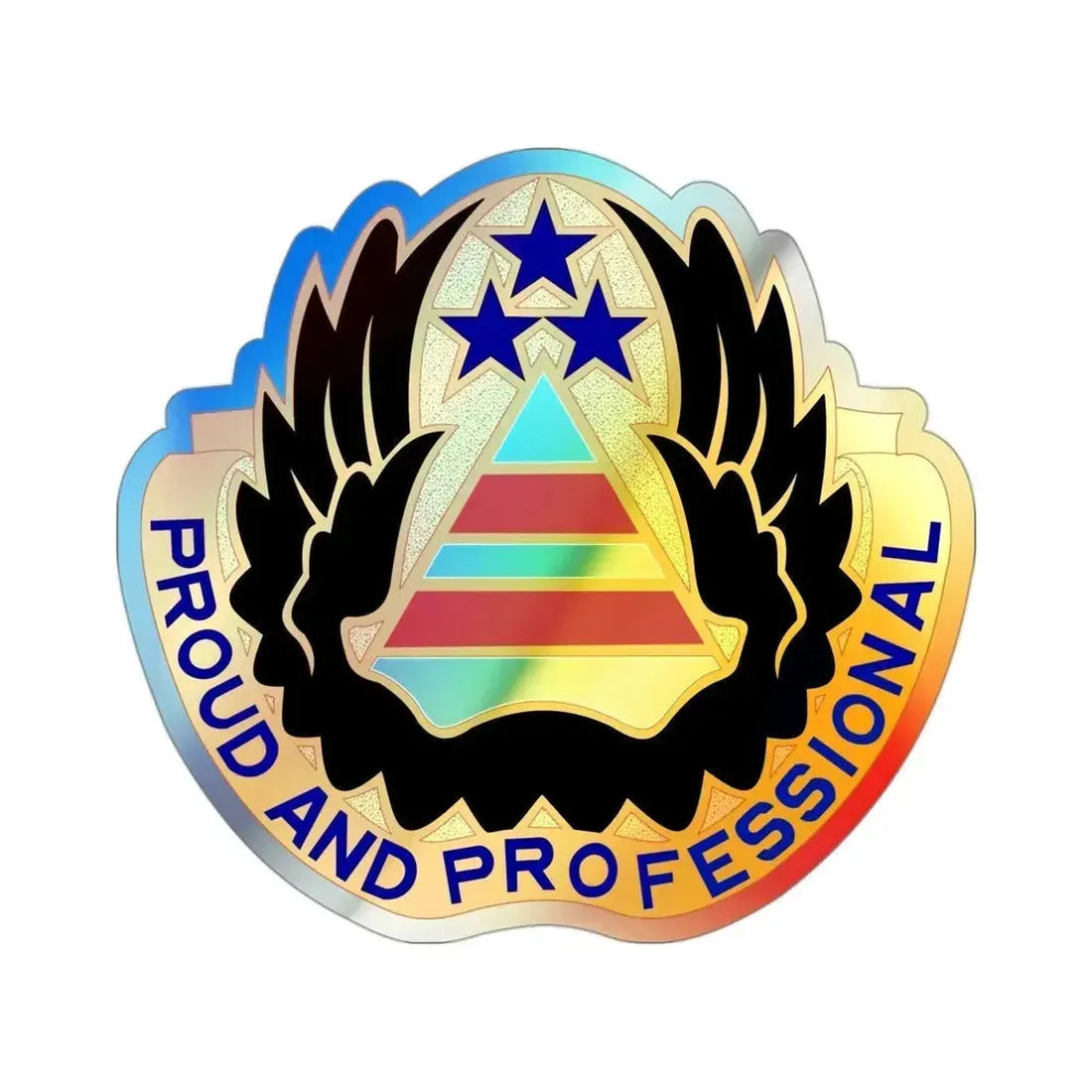 22 Aviation Battalion (U.S. Army) Holographic STICKER Die-Cut Vinyl Decal 3 Inch Holographic - The Sticker Space