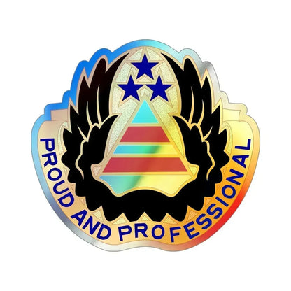22 Aviation Battalion (U.S. Army) Holographic STICKER Die-Cut Vinyl Decal 4 Inch Holographic - The Sticker Space