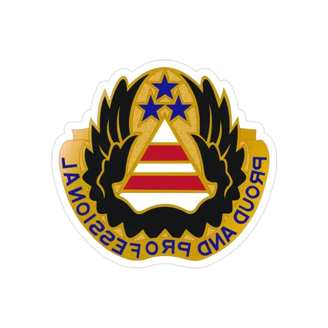 22 Aviation Battalion (U.S. Army) REVERSE PRINT Transparent Die-Cut STICKER 2 Inch Die-Cut Transparent - The Sticker Space