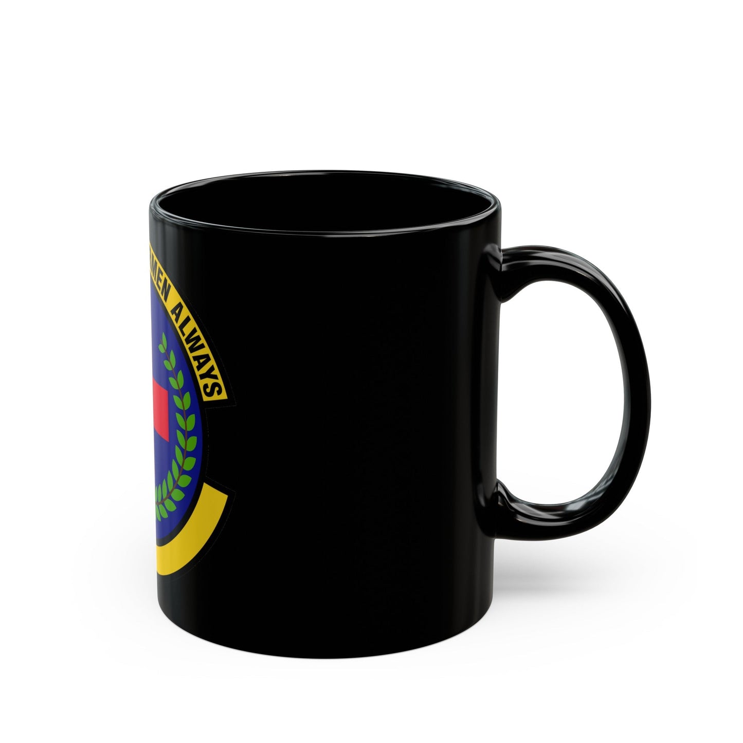 22 Healthcare Operations Squadron AMC (U.S. Air Force) Black Coffee Mug-The Sticker Space