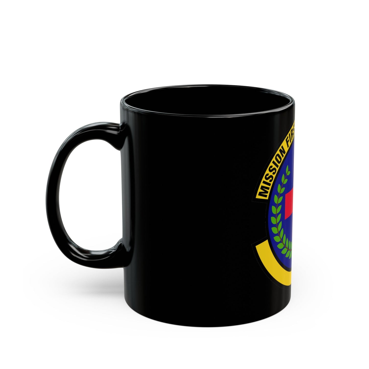 22 Healthcare Operations Squadron AMC (U.S. Air Force) Black Coffee Mug-The Sticker Space