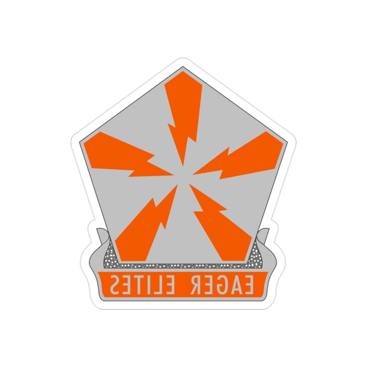 22 Signal Brigade 2 (U.S. Army) REVERSE PRINT Transparent STICKER-2 Inch-The Sticker Space