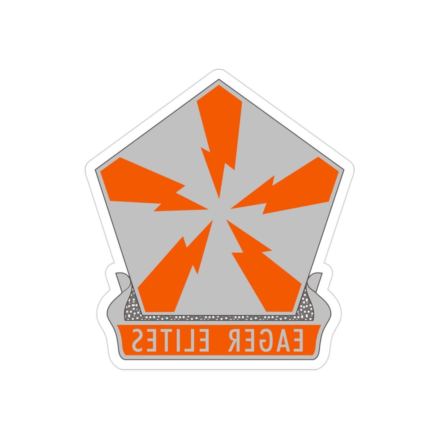 22 Signal Brigade 2 (U.S. Army) REVERSE PRINT Transparent STICKER-3 Inch-The Sticker Space