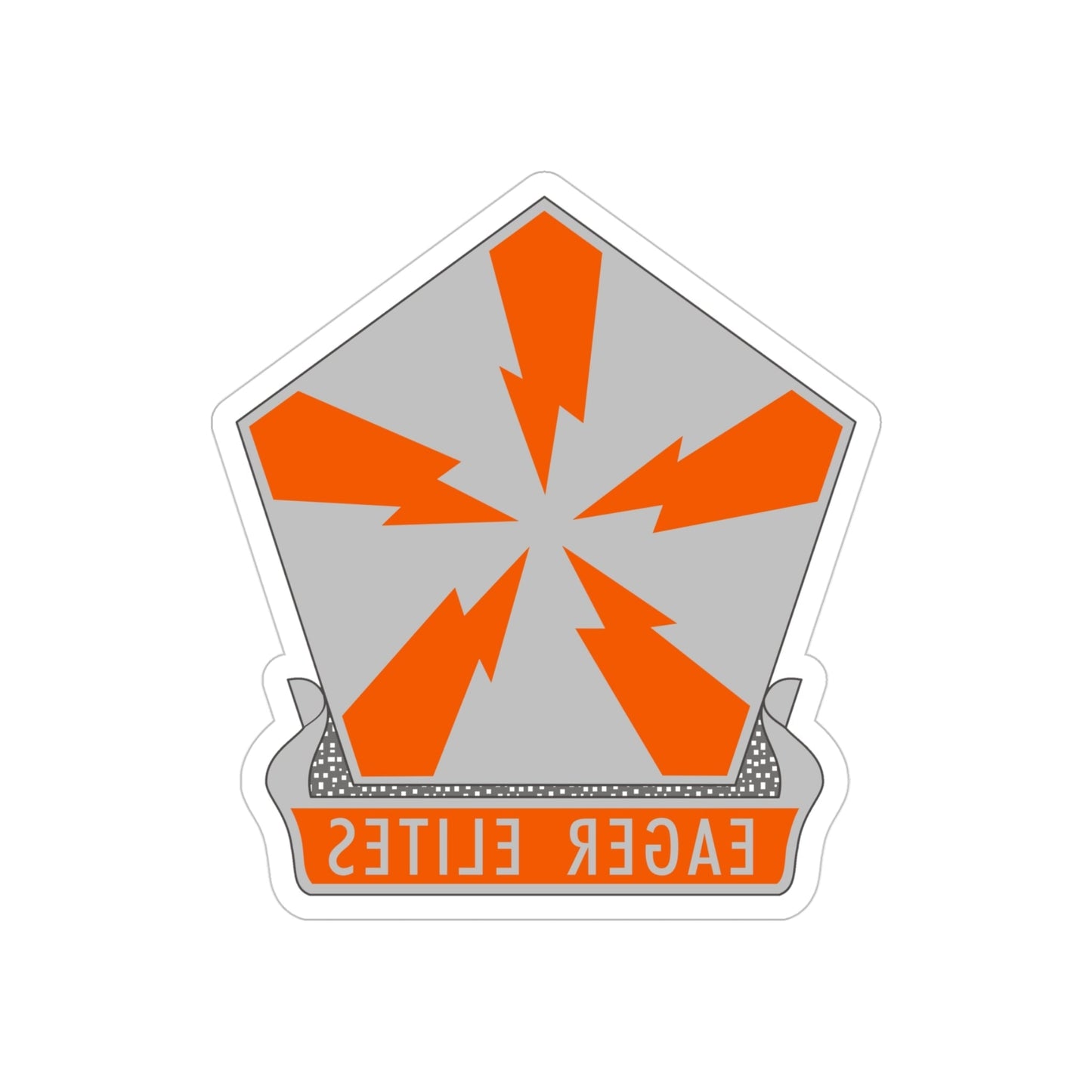 22 Signal Brigade 2 (U.S. Army) REVERSE PRINT Transparent STICKER-4 Inch-The Sticker Space