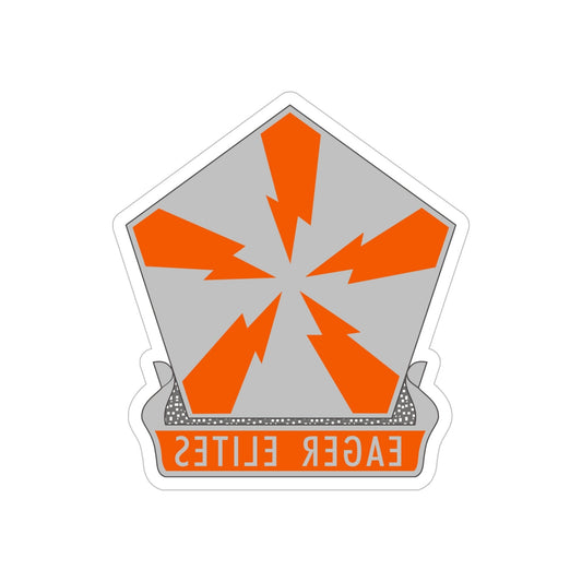 22 Signal Brigade 2 (U.S. Army) REVERSE PRINT Transparent STICKER-6 Inch-The Sticker Space