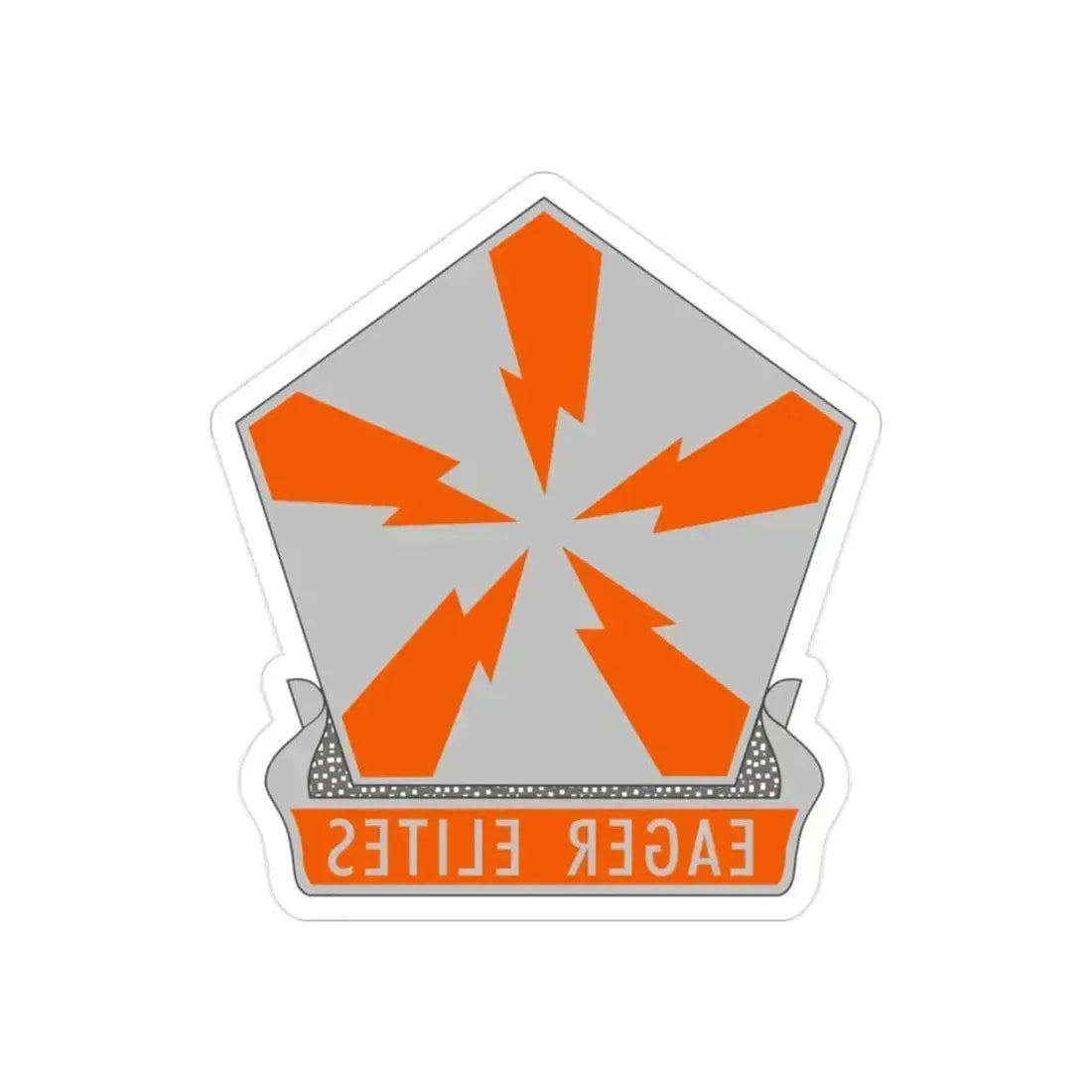 22 Signal Brigade 2 (U.S. Army) REVERSE PRINT Transparent Die-Cut STICKER 2 Inch Die-Cut Transparent - The Sticker Space