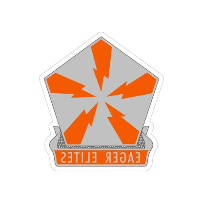 22 Signal Brigade 2 (U.S. Army) REVERSE PRINT Transparent Die-Cut STICKER 5 Inch Die-Cut Transparent - The Sticker Space