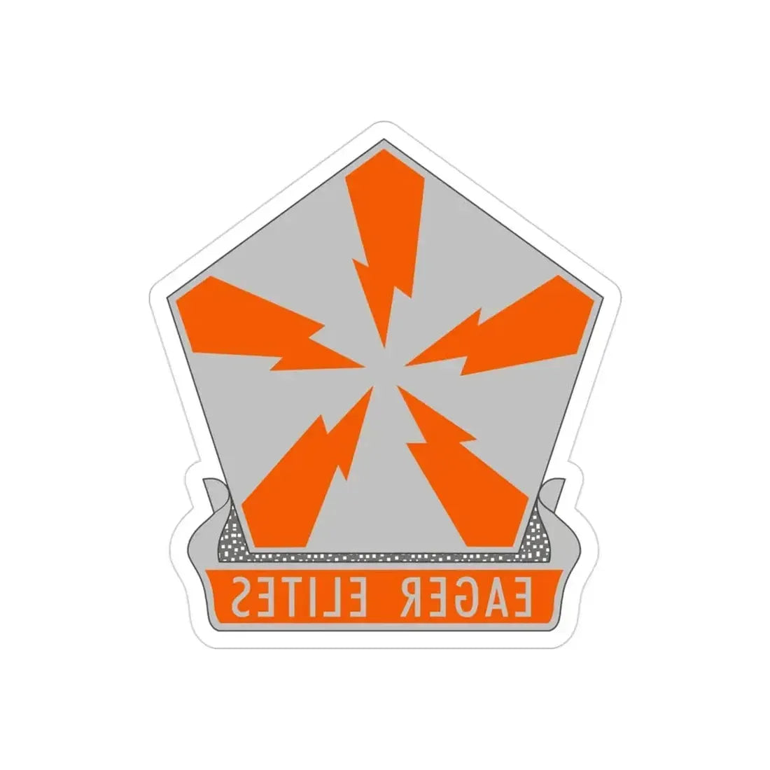 22 Signal Brigade 2 (U.S. Army) REVERSE PRINT Transparent Die-Cut STICKER - The Sticker Space
