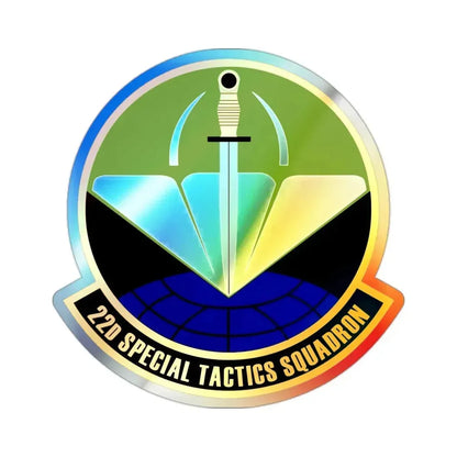 22 Special Tactics Sq AFSOC (U.S. Air Force) Holographic STICKER Die-Cut Vinyl Decal 2 Inch Holographic - The Sticker Space
