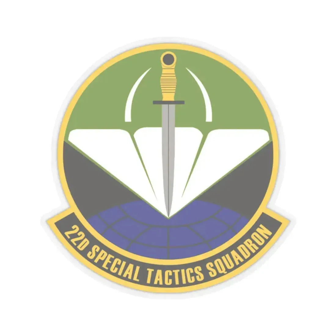 22 Special Tactics Sq AFSOC (U.S. Air Force) STICKER Vinyl Kiss-Cut Decal 2 Inch Transparent - The Sticker Space