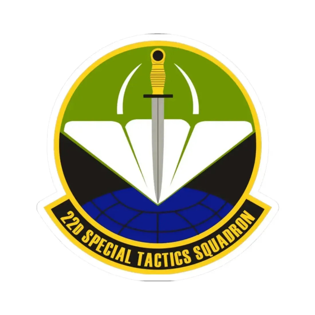 22 Special Tactics Sq AFSOC (U.S. Air Force) STICKER Vinyl Kiss-Cut Decal 2 Inch White - The Sticker Space