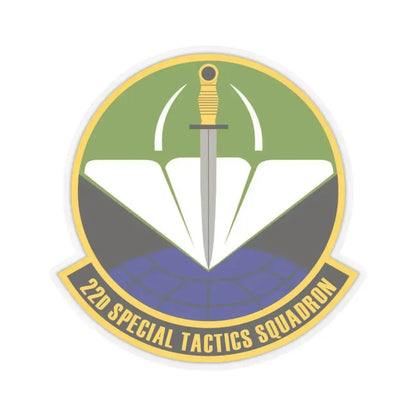 22 Special Tactics Sq AFSOC (U.S. Air Force) STICKER Vinyl Kiss-Cut Decal 3 Inch Transparent - The Sticker Space