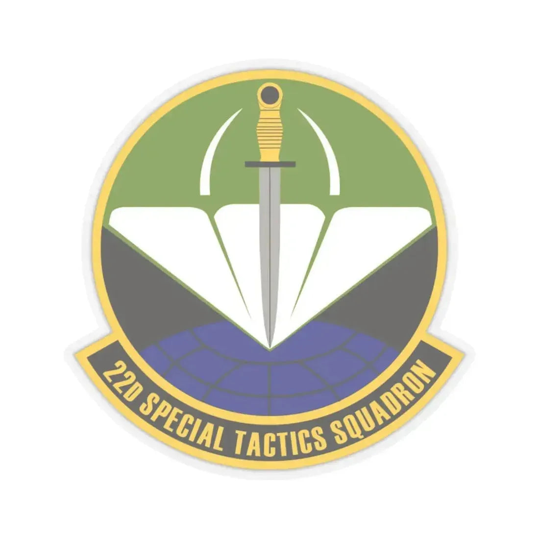 22 Special Tactics Sq AFSOC (U.S. Air Force) STICKER Vinyl Kiss-Cut Decal 6 Inch Transparent - The Sticker Space