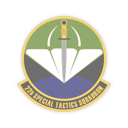 22 Special Tactics Sq AFSOC (U.S. Air Force) STICKER Vinyl Kiss-Cut Decal 6 Inch Transparent - The Sticker Space