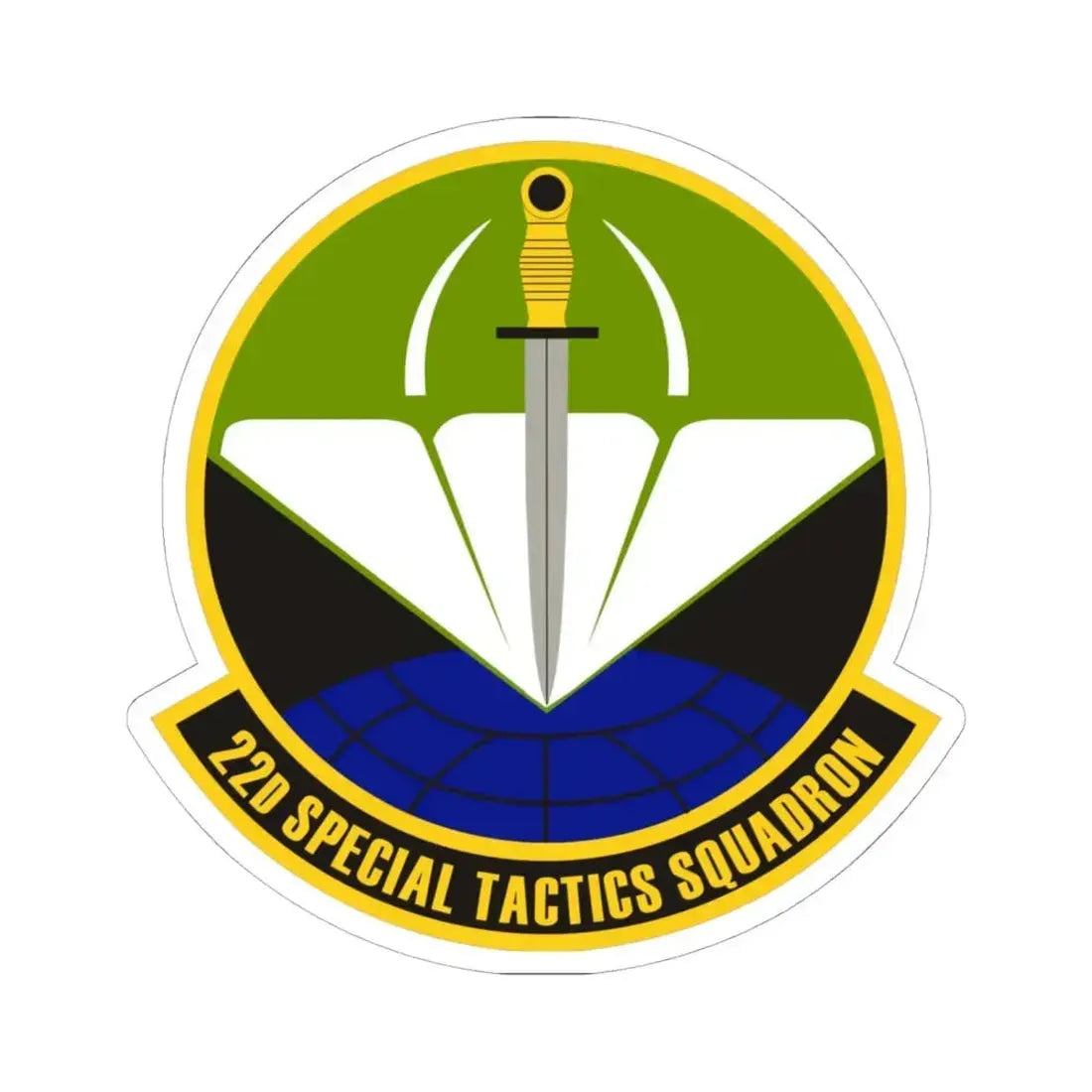 22 Special Tactics Sq AFSOC (U.S. Air Force) STICKER Vinyl Kiss-Cut Decal 6 Inch White - The Sticker Space
