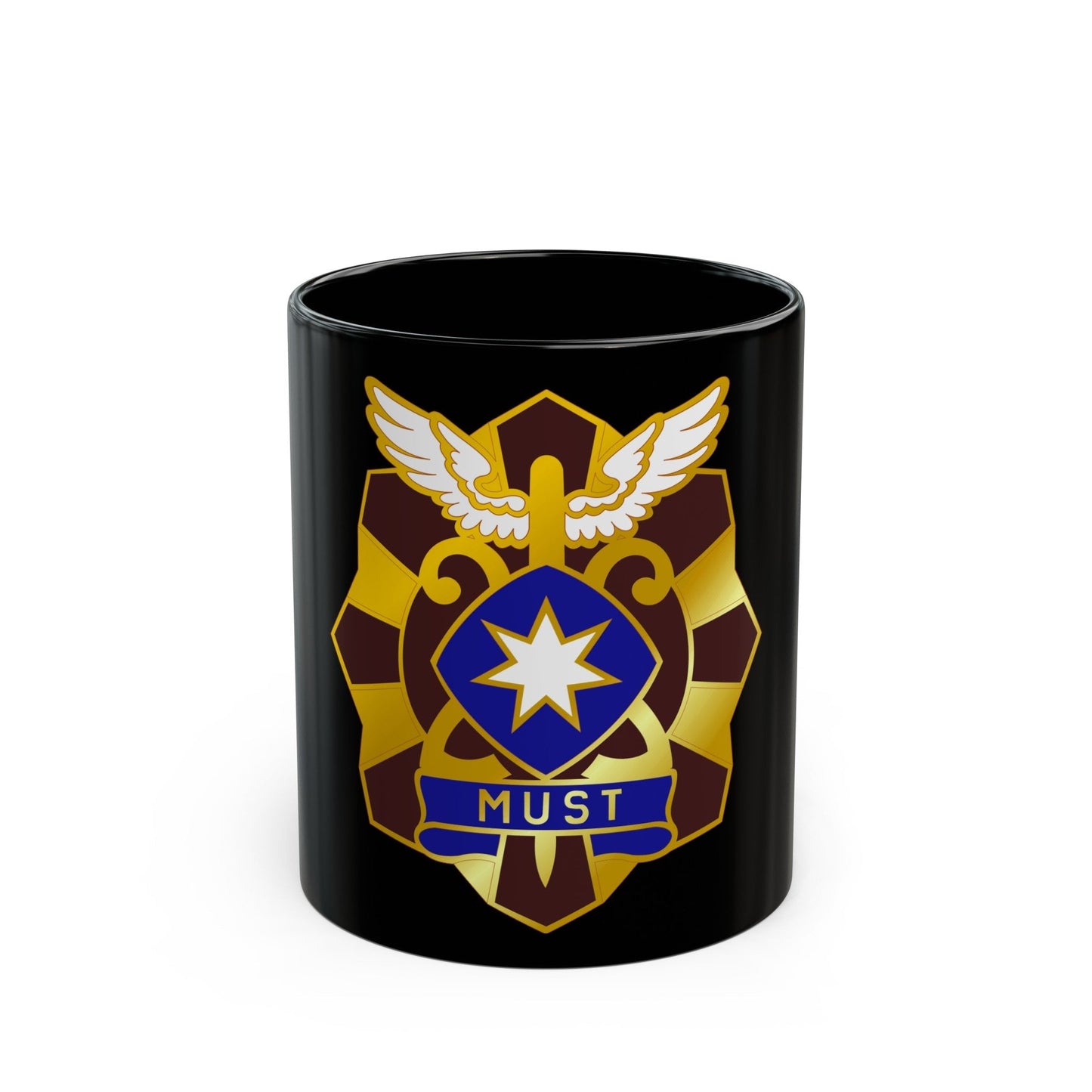 22 Surgical Hospital (U.S. Army) Black Coffee Mug-11oz-The Sticker Space