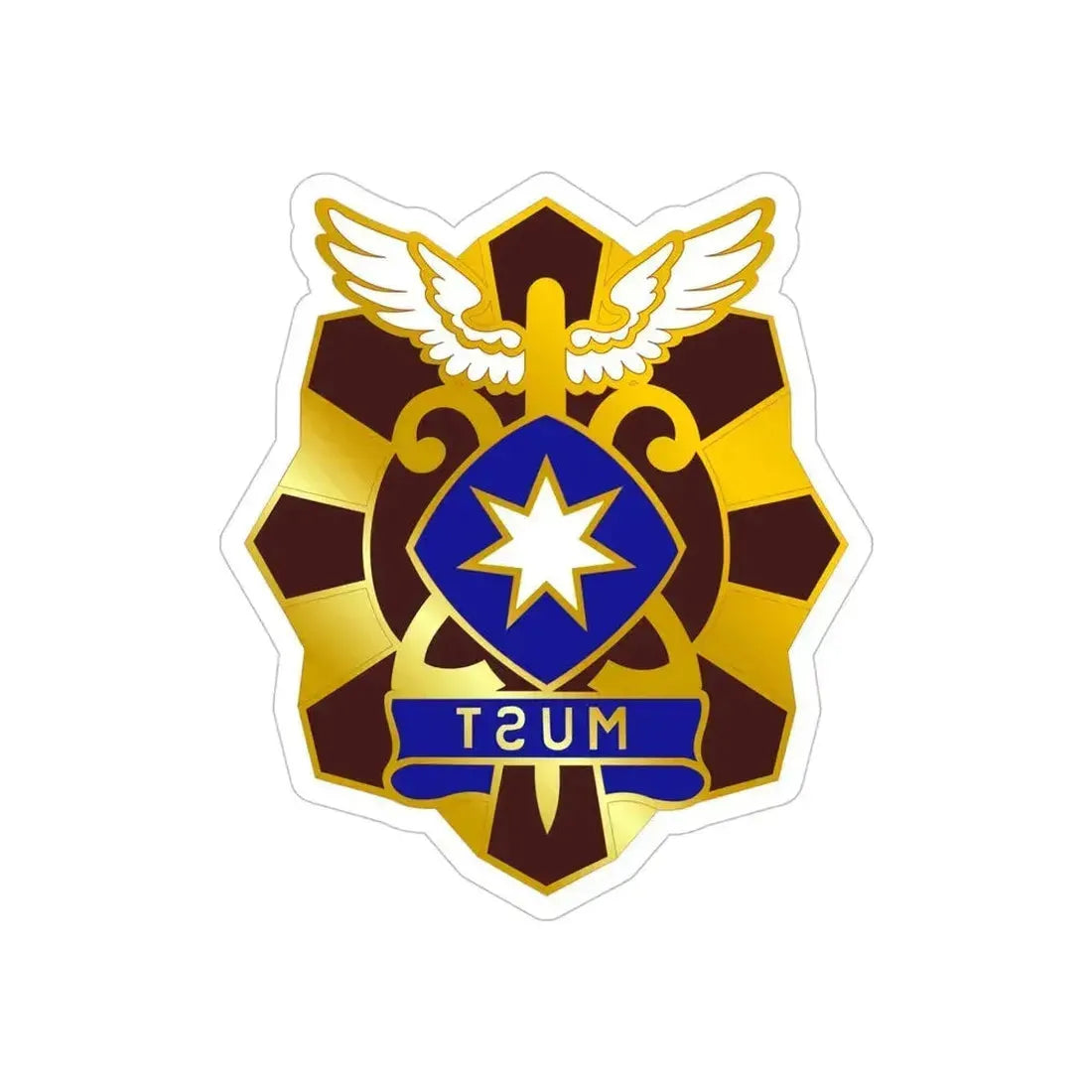 22 Surgical Hospital (U.S. Army) REVERSE PRINT Transparent Die-Cut STICKER 5 Inch Die-Cut Transparent - The Sticker Space