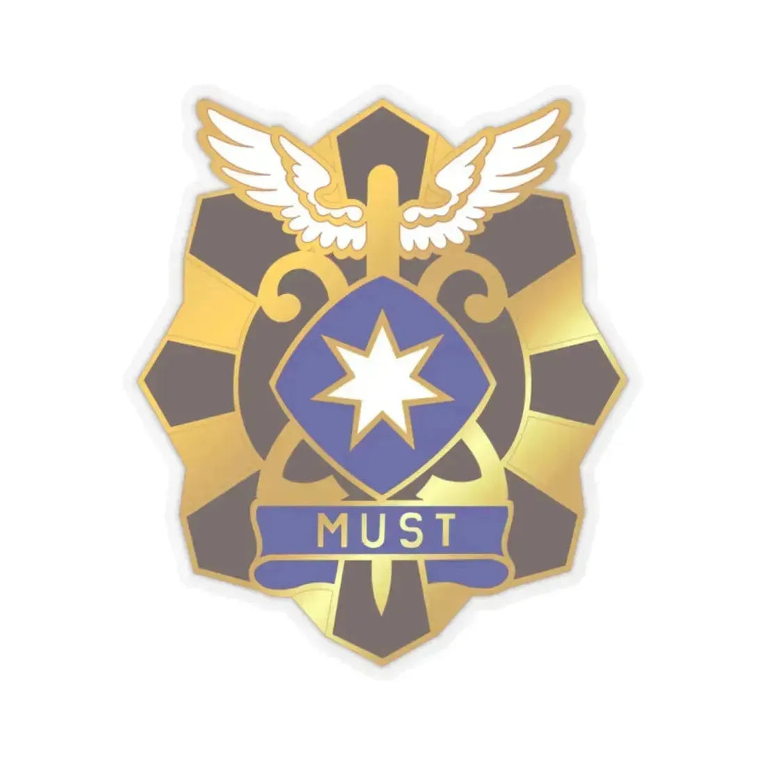 22 Surgical Hospital (U.S. Army) STICKER Vinyl Kiss-Cut Decal 2 Inch Transparent - The Sticker Space