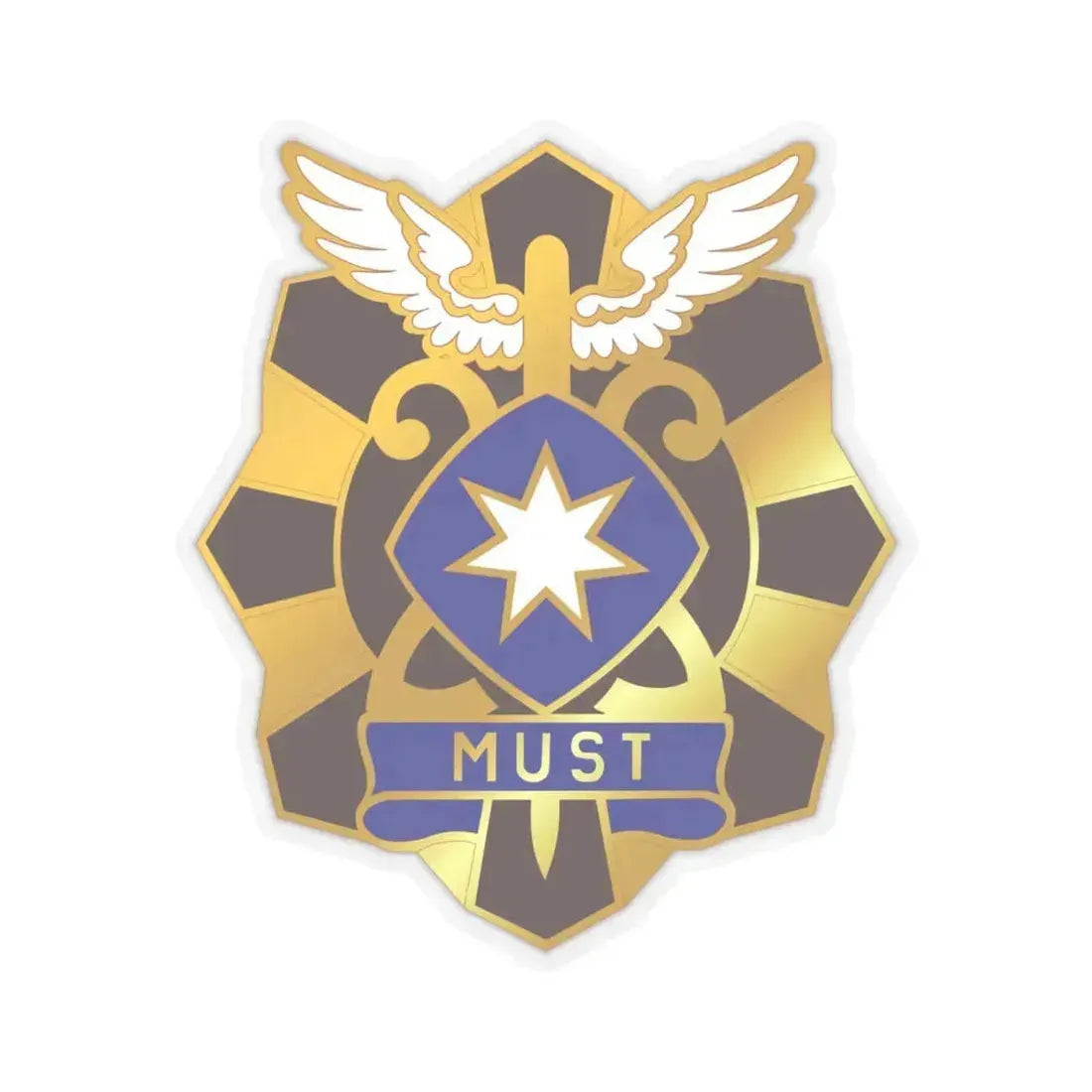 22 Surgical Hospital (U.S. Army) STICKER Vinyl Kiss-Cut Decal 6 Inch Transparent - The Sticker Space