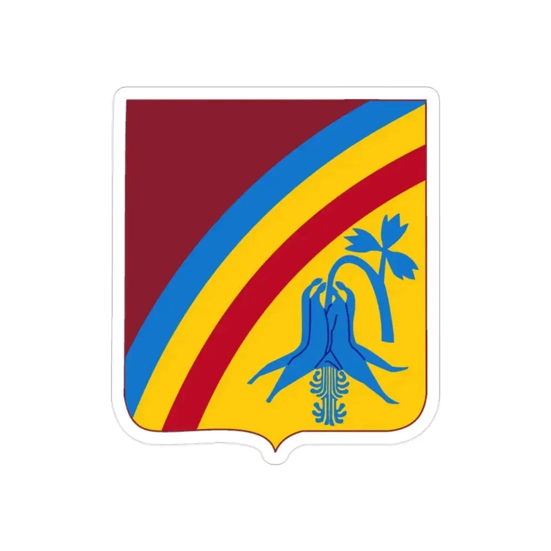 22 Transportation Battalion 2 (U.S. Army) REVERSE PRINT Transparent Die-Cut STICKER - The Sticker Space