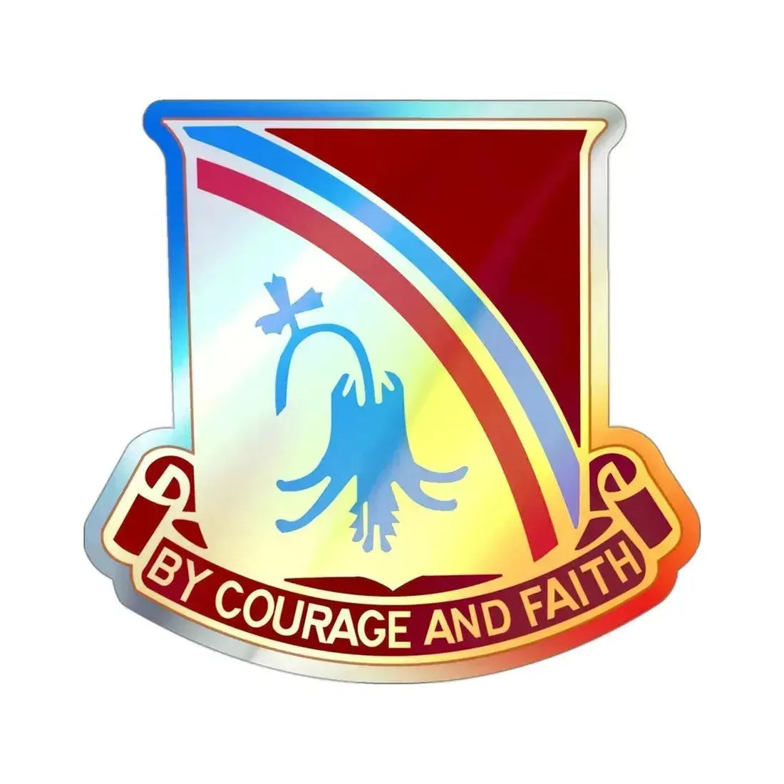 22 Transportation Battalion (U.S. Army) Holographic STICKER Die-Cut Vinyl Decal 3 Inch Holographic - The Sticker Space