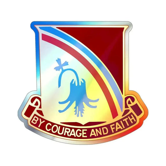 22 Transportation Battalion (U.S. Army) Holographic STICKER Die-Cut Vinyl Decal 6 Inch Holographic - The Sticker Space