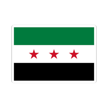 Flag of the Syrian revolution small stars (Syria) STICKER Vinyl Kiss-Cut Decal