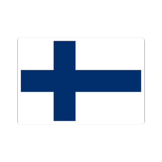 Flag of Finland 3-2 (Finland) STICKER Vinyl Kiss-Cut Decal