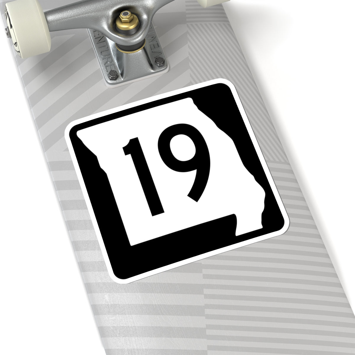 MO-19 (Missouri) (Road Sign) STICKER Vinyl Kiss-Cut Decal