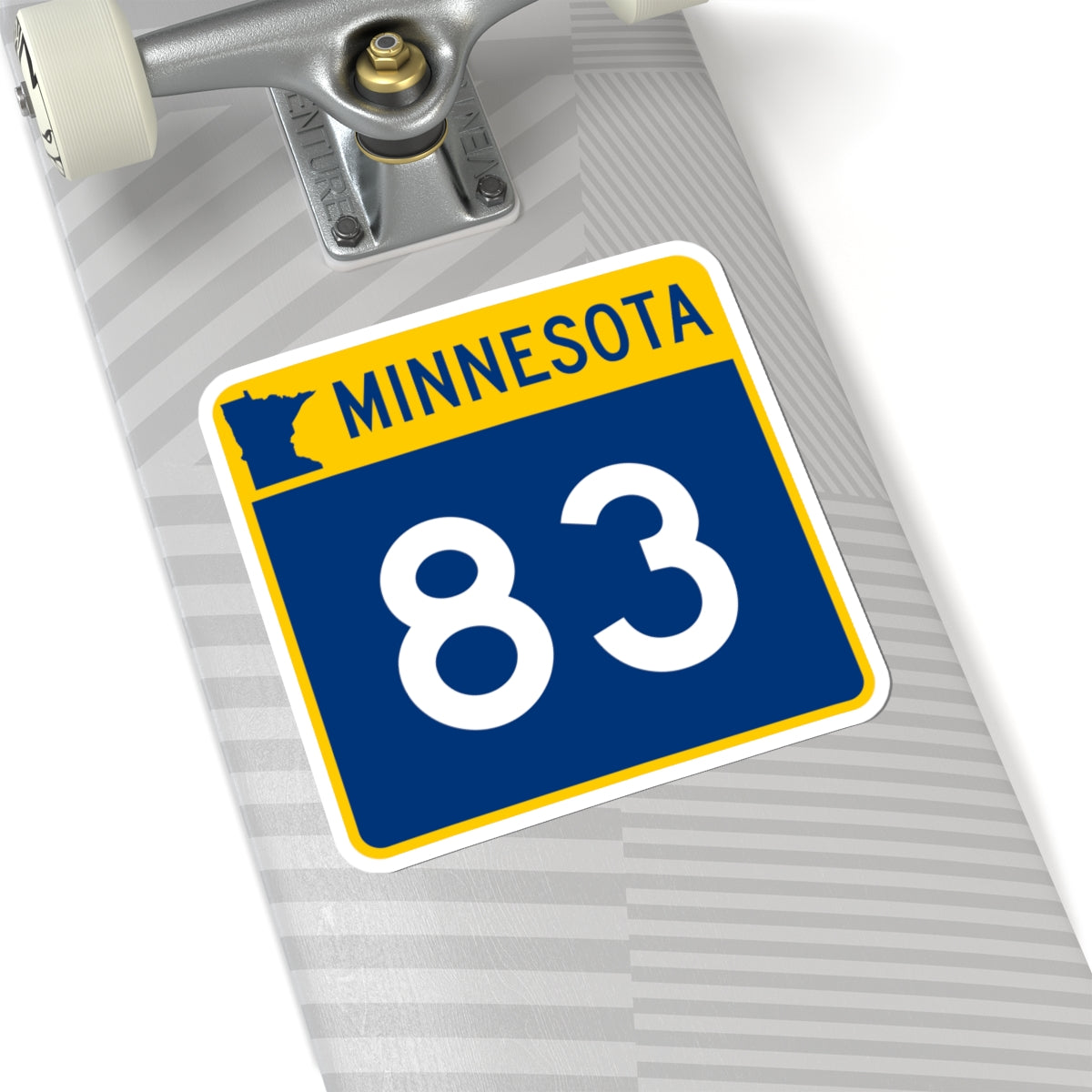 MN-83 (Minnesota) (Road Sign) STICKER Vinyl Kiss-Cut Decal