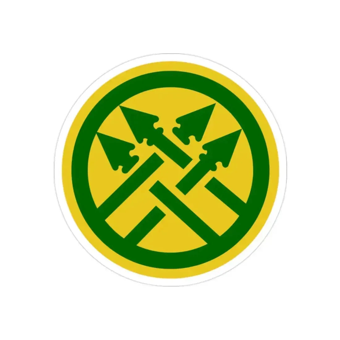 220th Military Police Brigade 2 (U.S. Army) REVERSE PRINT Transparent Die-Cut STICKER 2 Inch Die-Cut Transparent - The Sticker Space