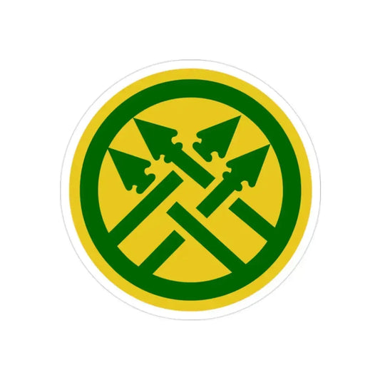 220th Military Police Brigade 2 (U.S. Army) REVERSE PRINT Transparent Die-Cut STICKER 2 Inch Die-Cut Transparent - The Sticker Space