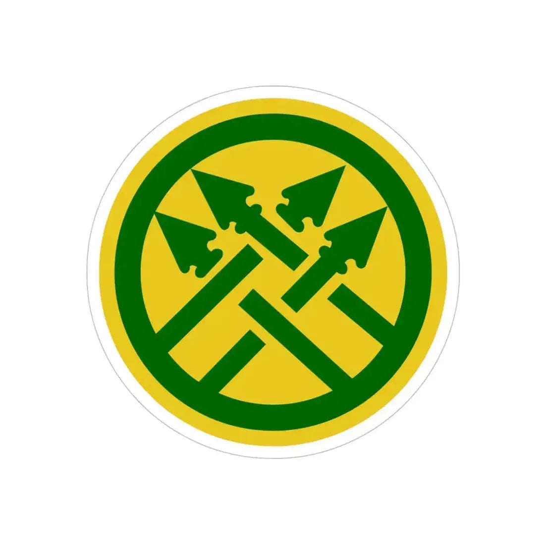 220th Military Police Brigade 2 (U.S. Army) REVERSE PRINT Transparent Die-Cut STICKER 4 Inch Die-Cut Transparent - The Sticker Space