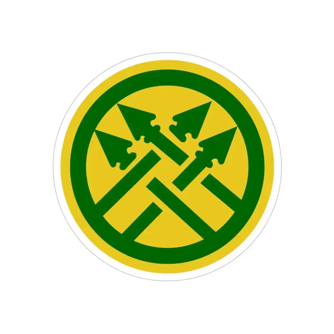 220th Military Police Brigade 2 (U.S. Army) REVERSE PRINT Transparent Die-Cut STICKER 6 Inch Die-Cut Transparent - The Sticker Space