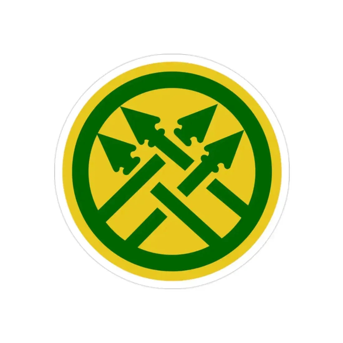 220th Military Police Brigade 2 (U.S. Army) REVERSE PRINT Transparent Die-Cut STICKER - The Sticker Space