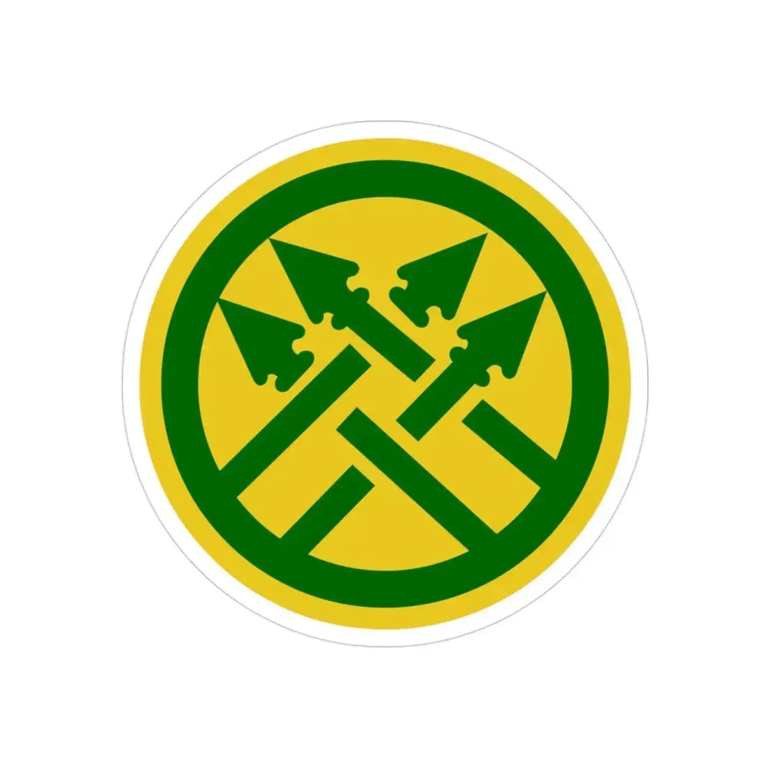 220th Military Police Brigade 2 (U.S. Army) REVERSE PRINT Transparent Die-Cut STICKER - The Sticker Space