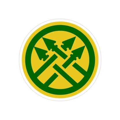 220th Military Police Brigade 2 (U.S. Army) REVERSE PRINT Transparent Die-Cut STICKER - The Sticker Space