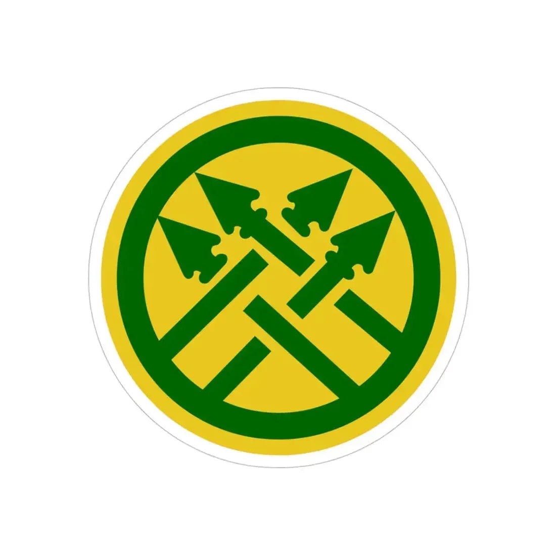 220th Military Police Brigade 2 (U.S. Army) REVERSE PRINT Transparent Die-Cut STICKER - The Sticker Space