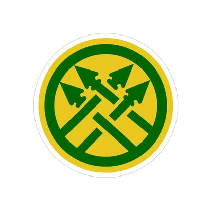 220th Military Police Brigade 2 (U.S. Army) REVERSE PRINT Transparent Die-Cut STICKER - The Sticker Space