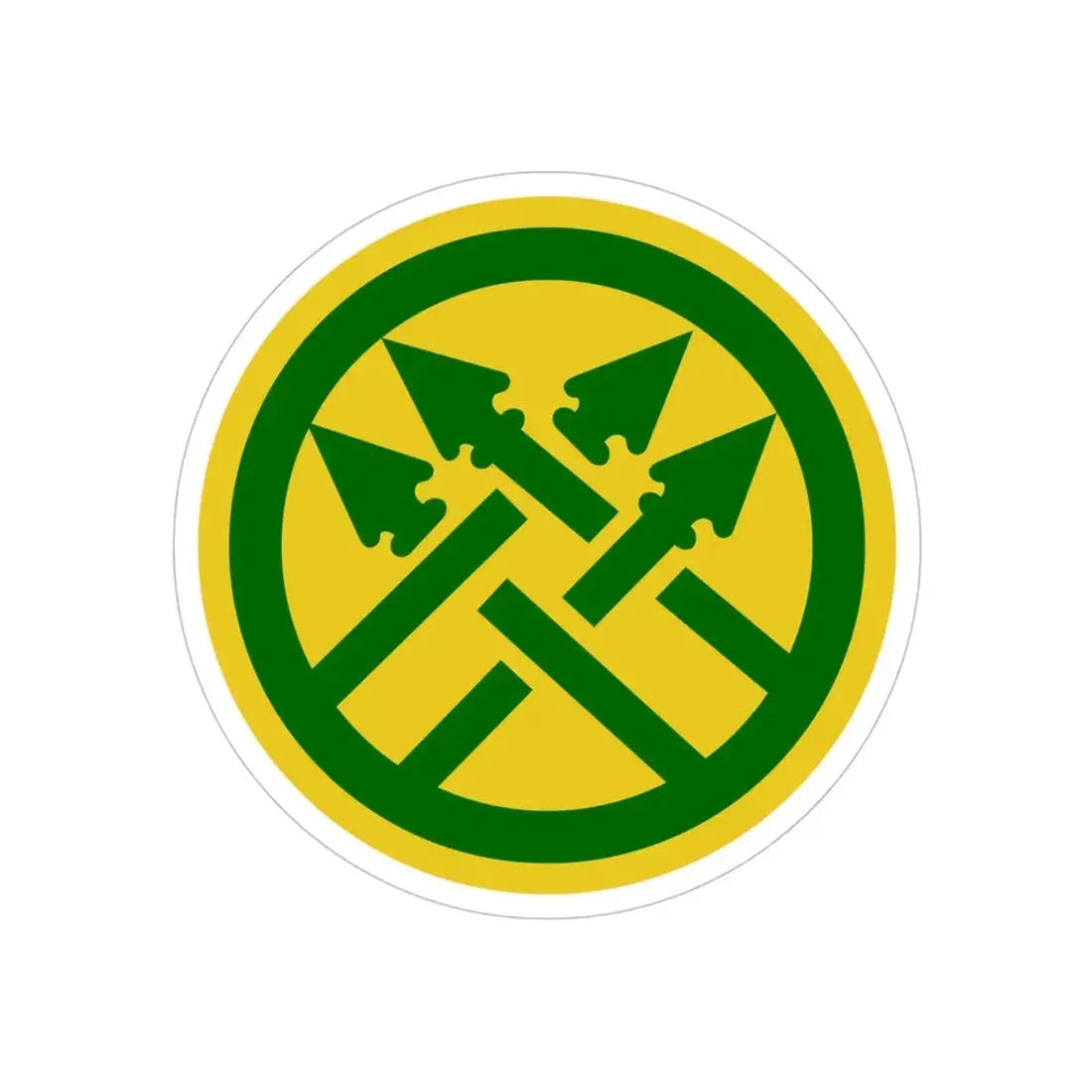 220th Military Police Brigade 2 (U.S. Army) REVERSE PRINT Transparent Die-Cut STICKER - The Sticker Space