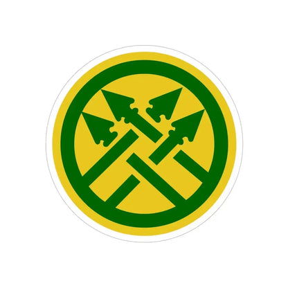 220th Military Police Brigade 2 (U.S. Army) REVERSE PRINT Transparent Die-Cut STICKER - The Sticker Space