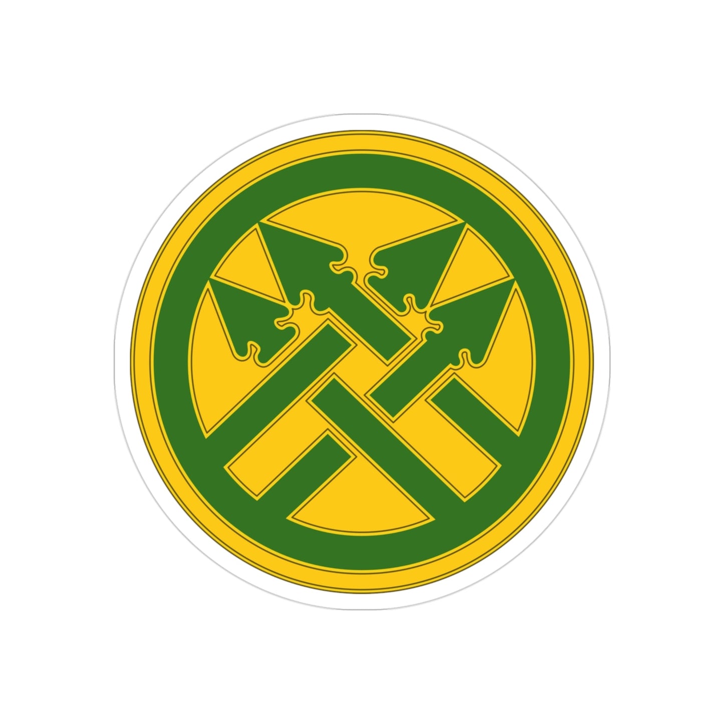 220th Military Police Brigade (U.S. Army) REVERSE PRINT Transparent STICKER-3" × 3"-The Sticker Space