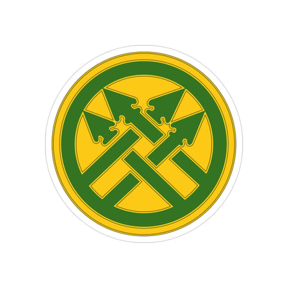 220th Military Police Brigade (U.S. Army) REVERSE PRINT Transparent STICKER-3" × 3"-The Sticker Space