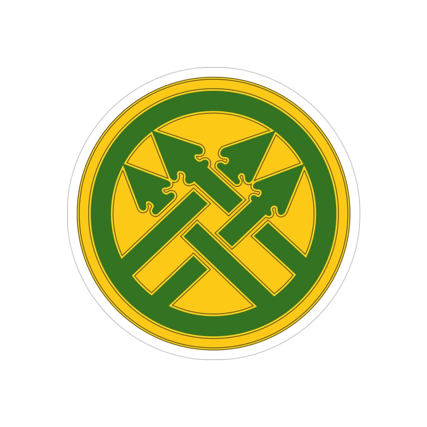 220th Military Police Brigade (U.S. Army) REVERSE PRINT Transparent STICKER-4" × 4"-The Sticker Space