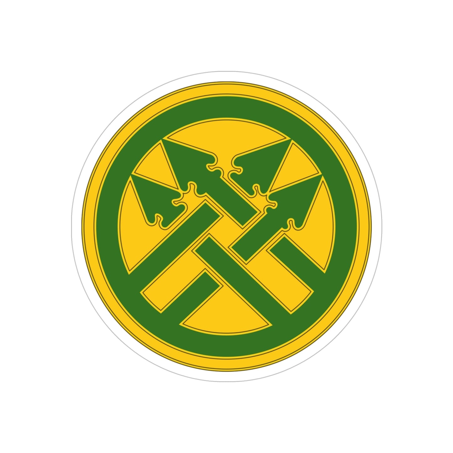 220th Military Police Brigade (U.S. Army) REVERSE PRINT Transparent STICKER-5" × 5"-The Sticker Space