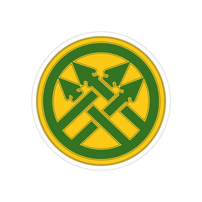 220th Military Police Brigade (U.S. Army) REVERSE PRINT Transparent STICKER-5" × 5"-The Sticker Space