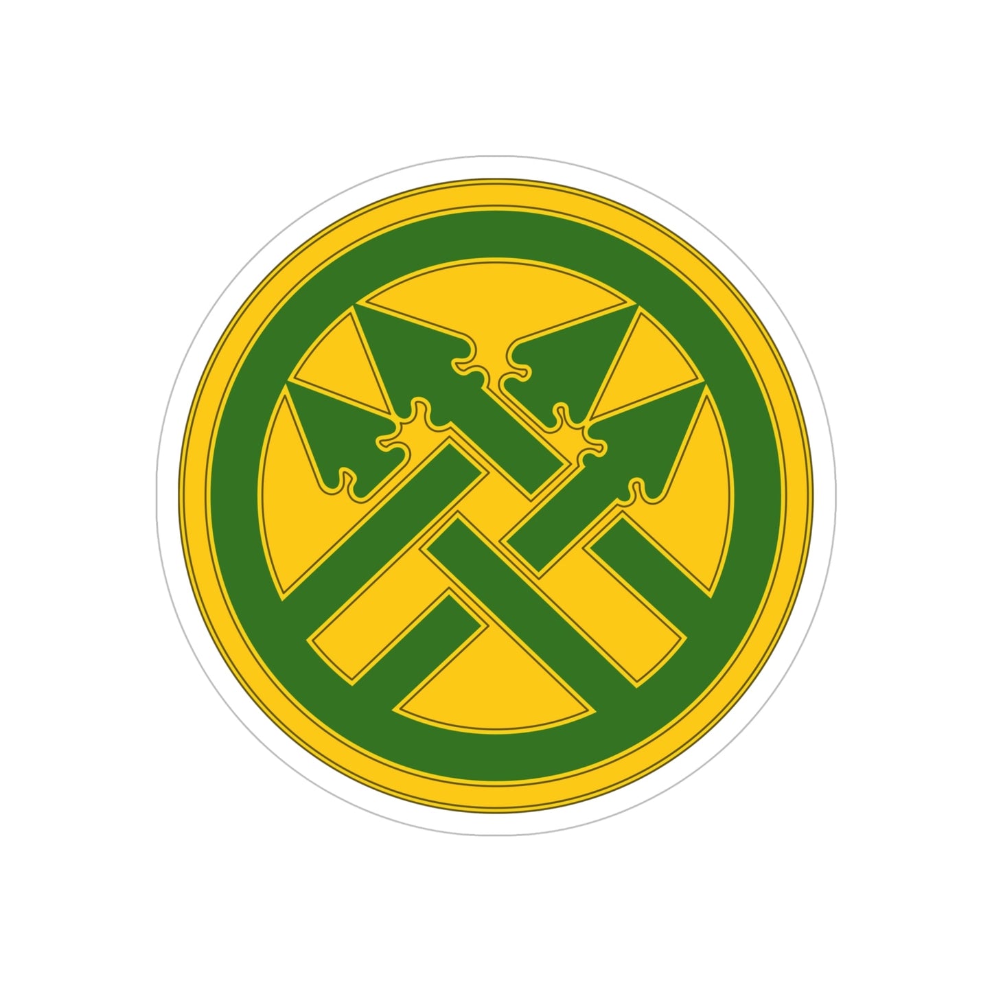 220th Military Police Brigade (U.S. Army) REVERSE PRINT Transparent STICKER-6" × 6"-The Sticker Space