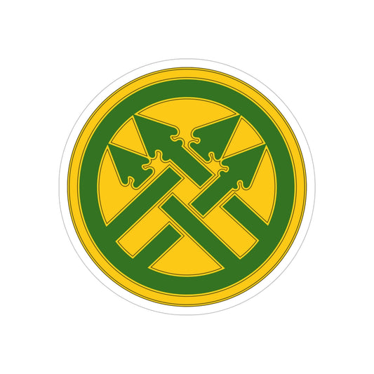 220th Military Police Brigade (U.S. Army) REVERSE PRINT Transparent STICKER-6" × 6"-The Sticker Space