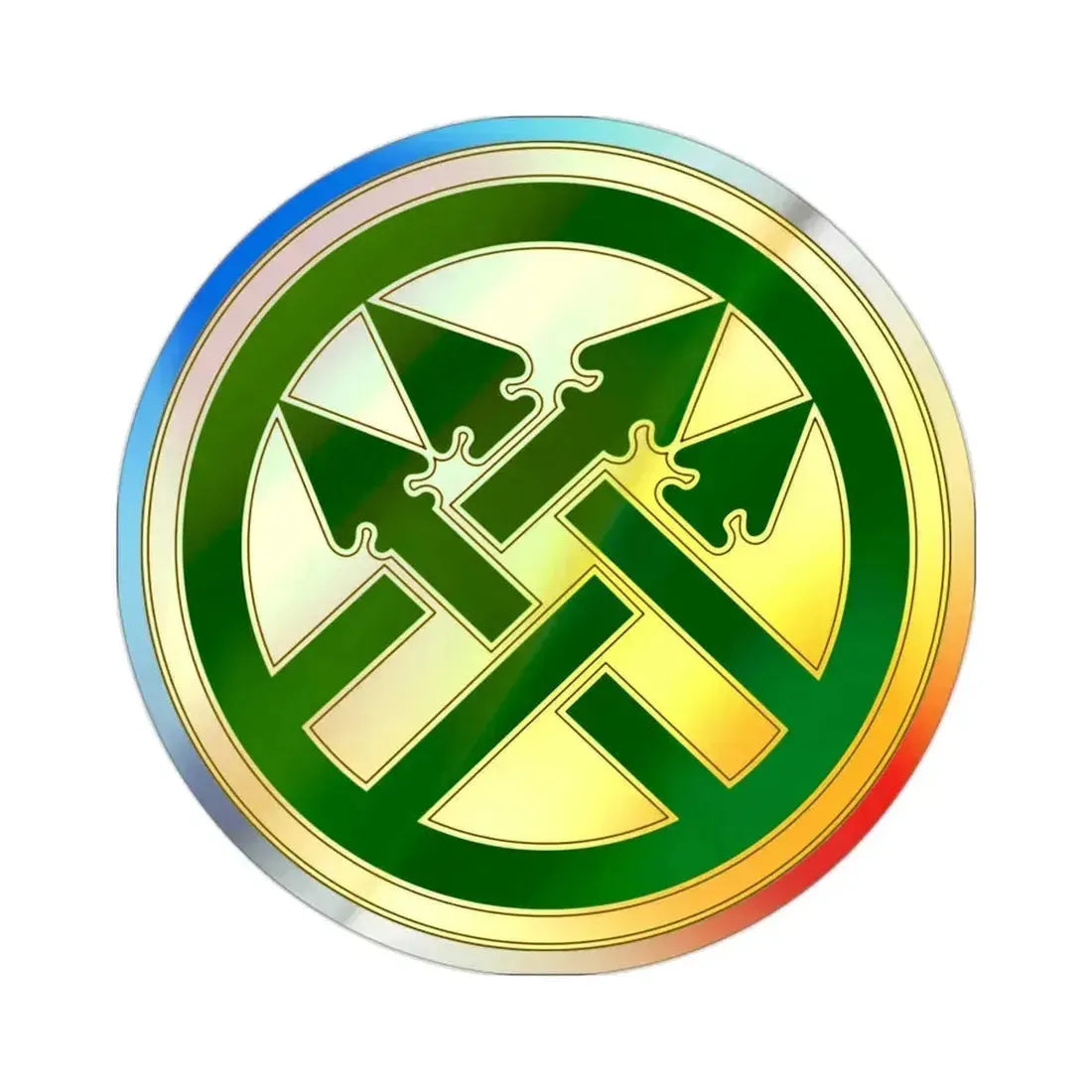 220th Military Police Brigade (U.S. Army) Holographic STICKER Die-Cut Vinyl Decal 2 Inch Holographic - The Sticker Space